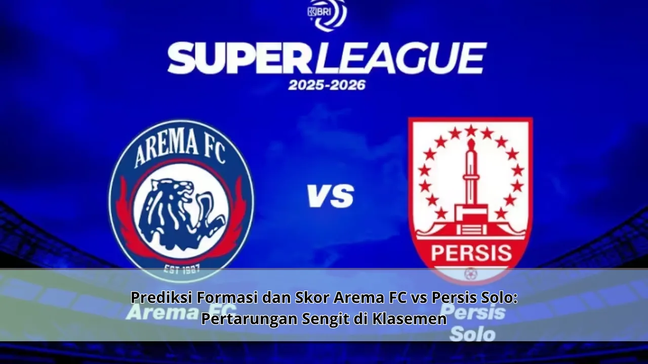 Prediksi Formasi dan Skor Arema FC vs Persis Solo: Pertarungan Sengit di Klasemen