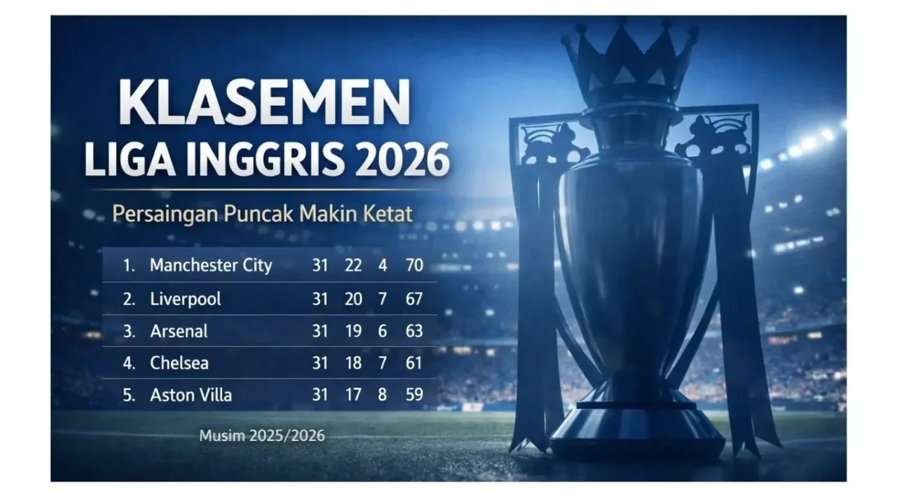 Update Lengkap Klasemen Liga Inggris Sementara: Tim Favorit dan Kejutan Musim Ini