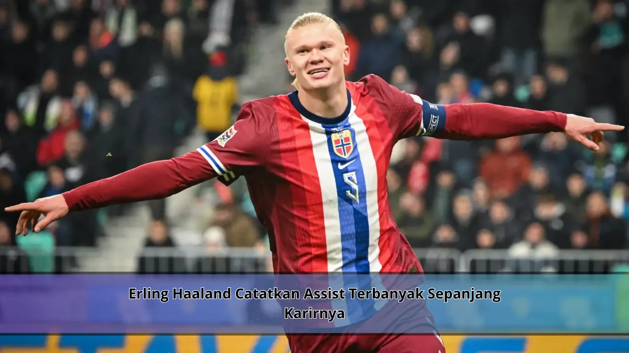 Erling Haaland Catatkan Assist Terbanyak Sepanjang Karirnya
