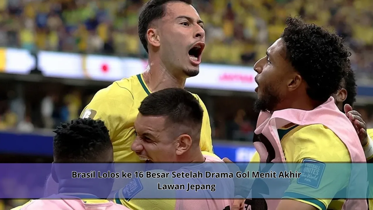 Brasil Lolos ke 16 Besar Setelah Drama Gol Menit Akhir Lawan Jepang