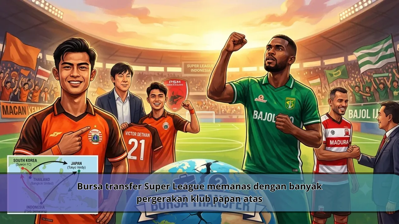Bursa transfer Super League memanas dengan banyak pergerakan klub papan atas