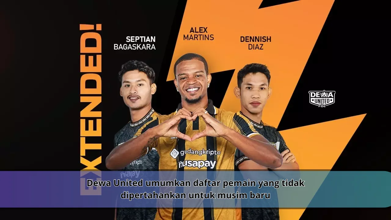 Dewa United umumkan daftar pemain yang tidak dipertahankan untuk musim baru