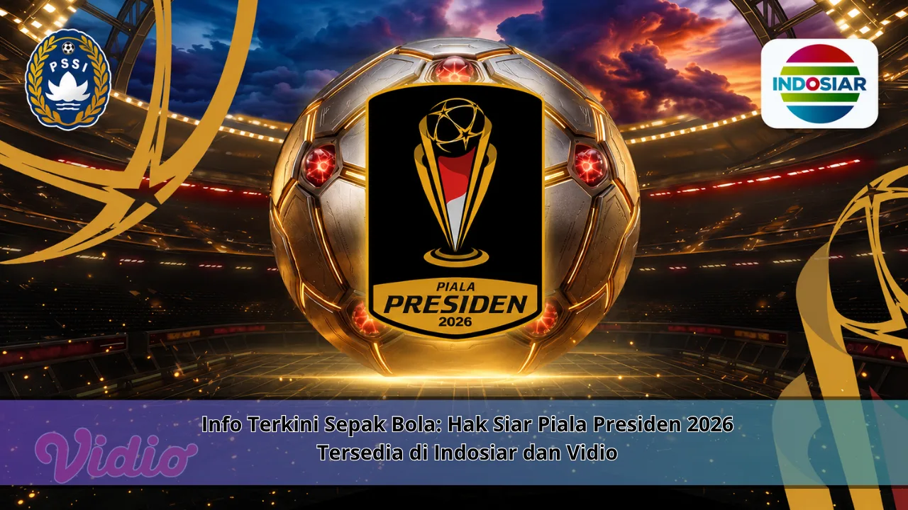 Info Terkini Sepak Bola: Hak Siar Piala Presiden 2026 Tersedia di Indosiar dan Vidio