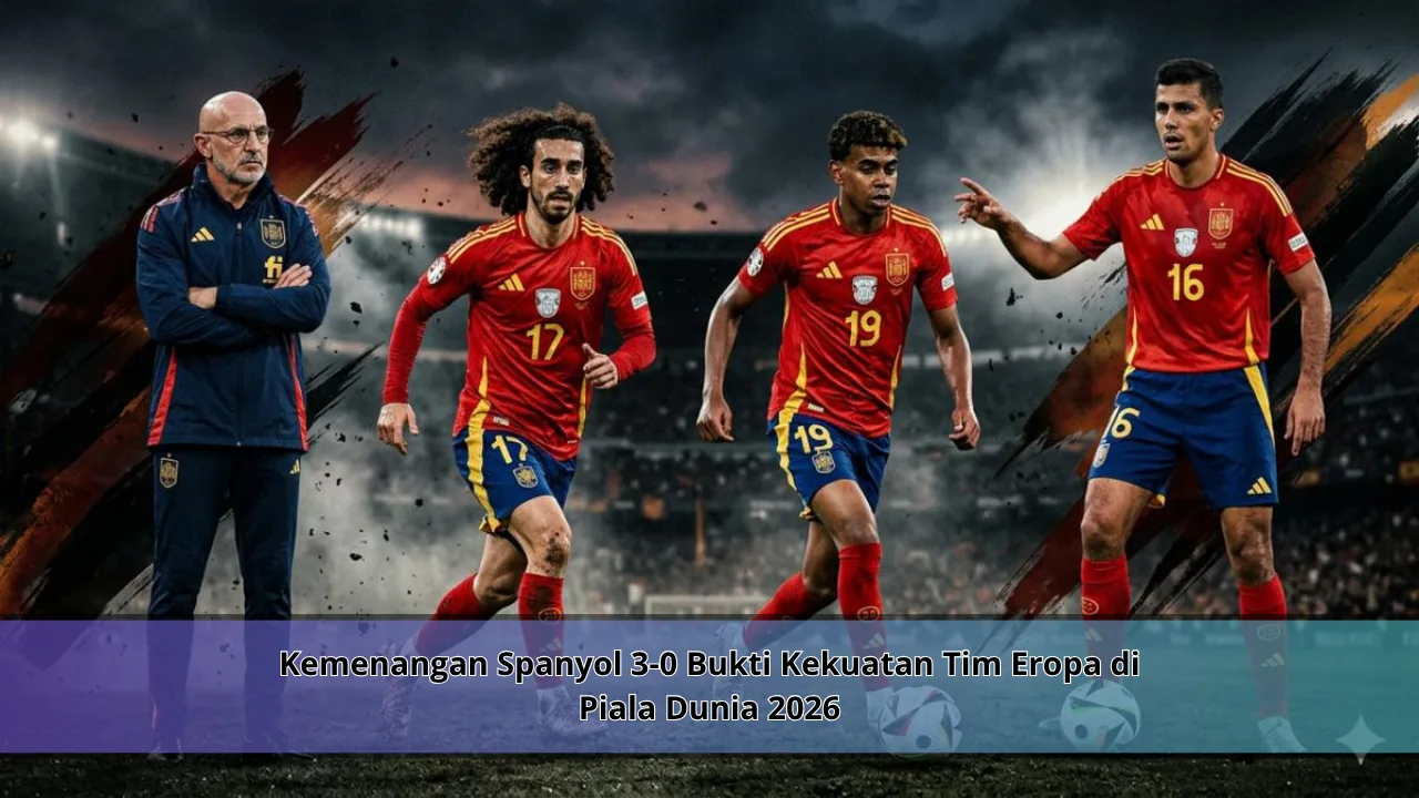 Kemenangan Spanyol 3-0 Bukti Kekuatan Tim Eropa di Piala Dunia 2026