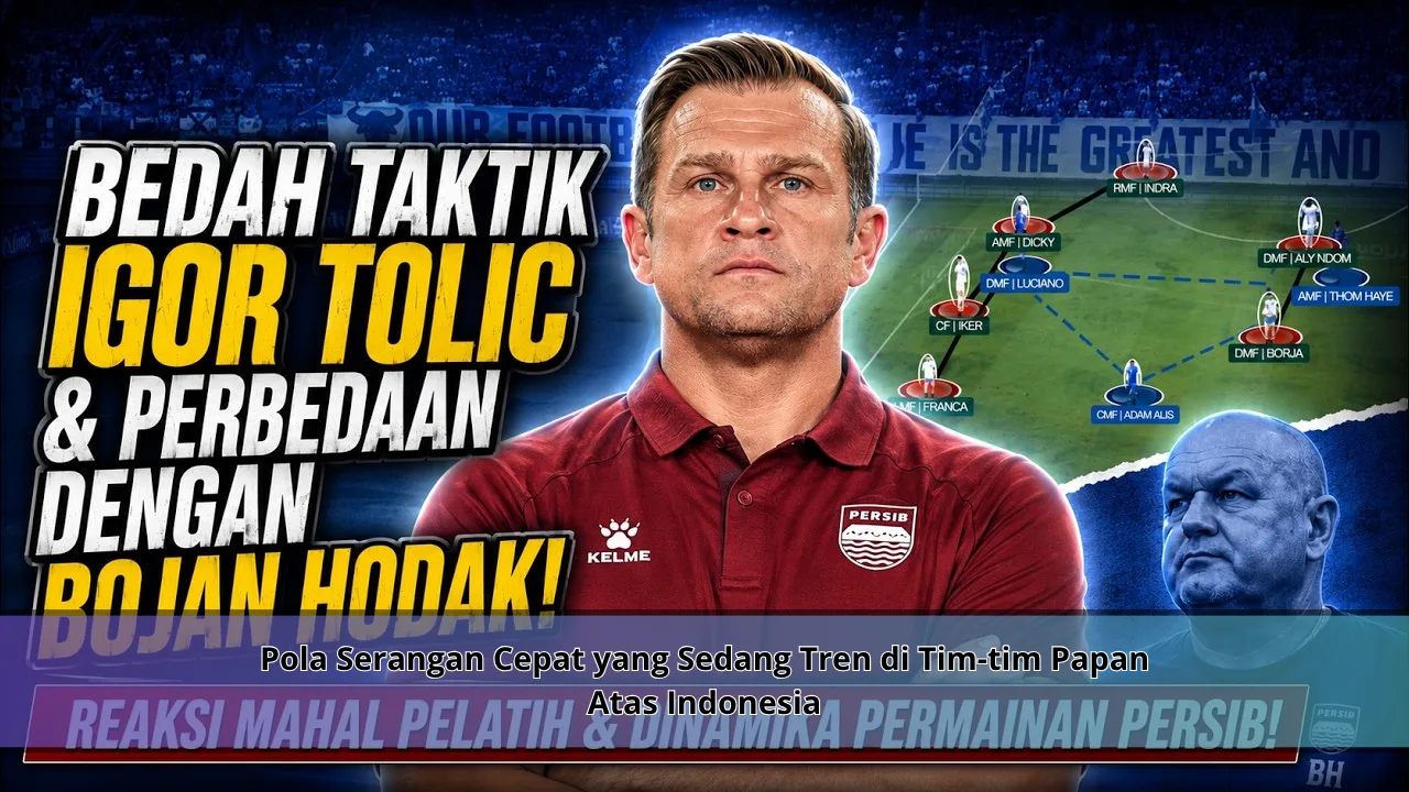 Pola Serangan Cepat yang Sedang Tren di Tim-tim Papan Atas Indonesia