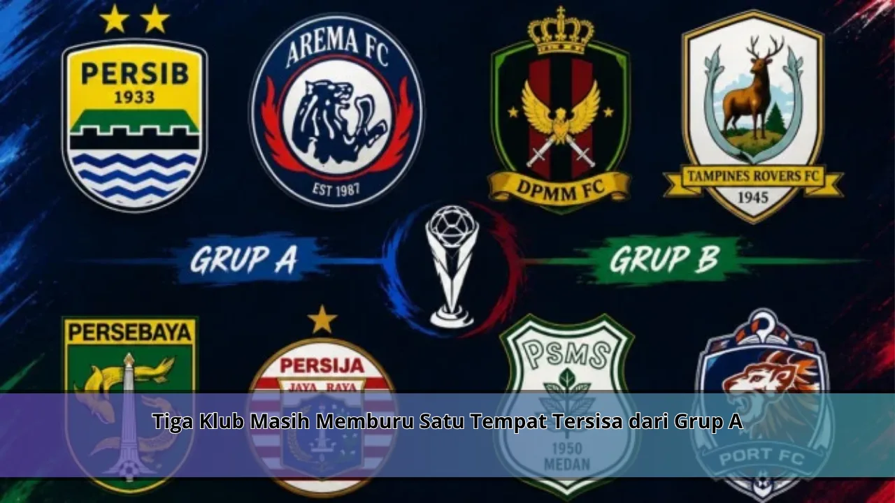 Tiga Klub Masih Memburu Satu Tempat Tersisa dari Grup A