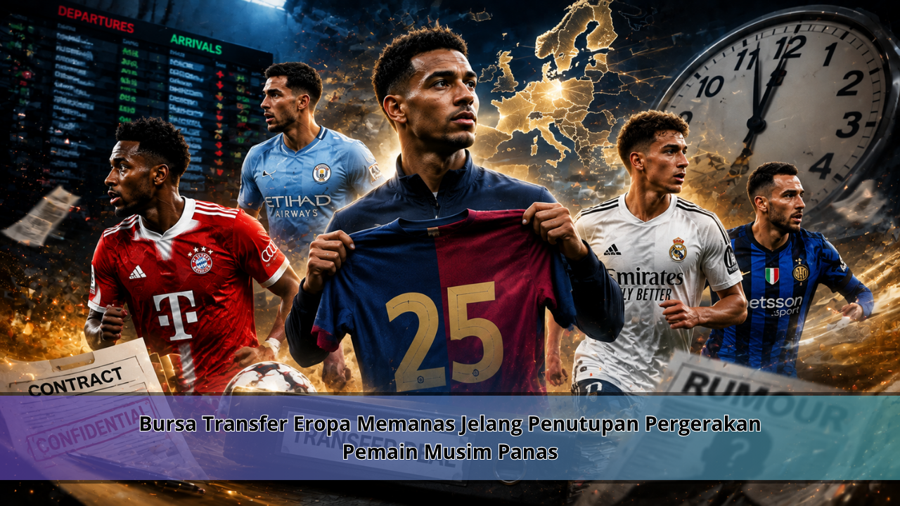Bursa Transfer Eropa Memanas Jelang Penutupan Pergerakan Pemain Musim Panas