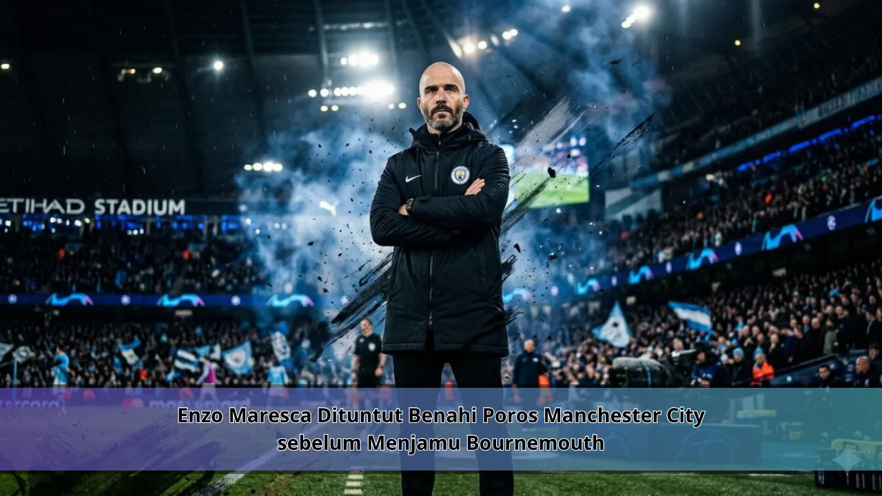 Enzo Maresca Dituntut Benahi Poros Manchester City sebelum Menjamu Bournemouth