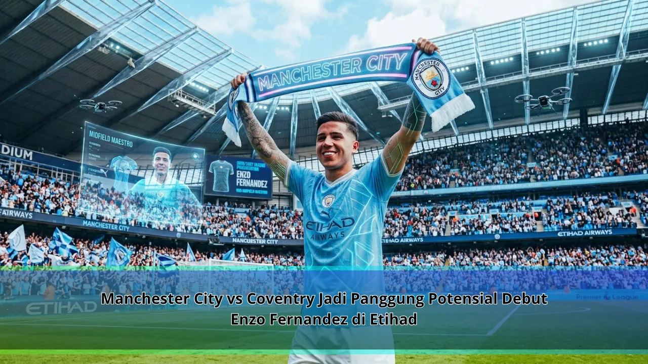 Manchester City vs Coventry Jadi Panggung Potensial Debut Enzo Fernandez di Etihad