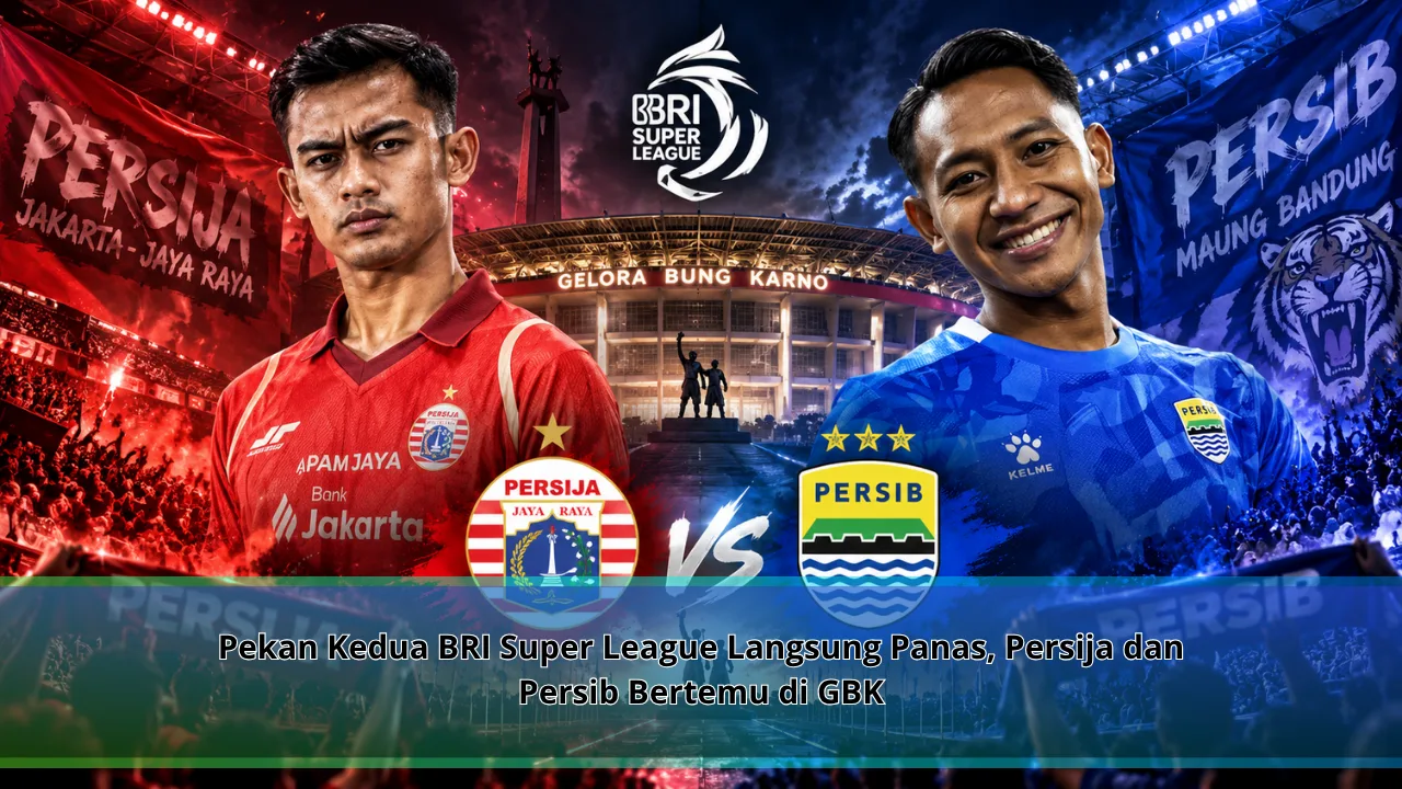 Pekan Kedua BRI Super League Langsung Panas, Persija dan Persib Bertemu di GBK