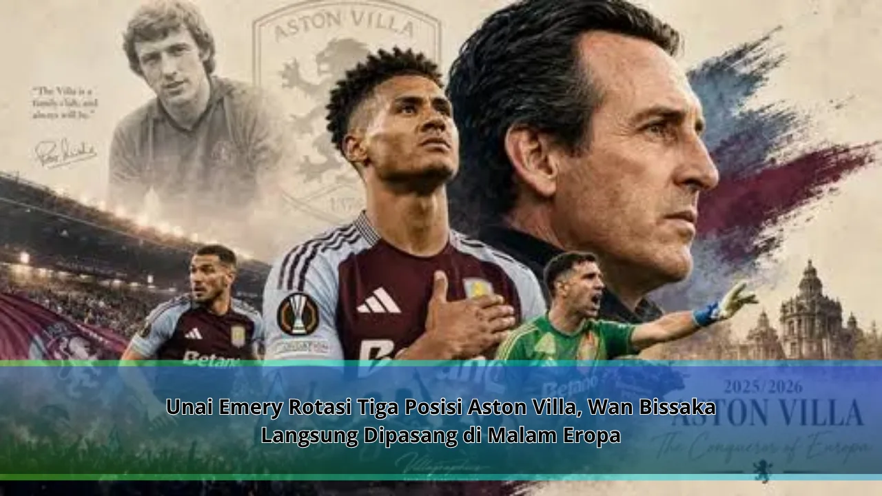 Unai Emery Rotasi Tiga Posisi Aston Villa, Wan Bissaka Langsung Dipasang di Malam Eropa