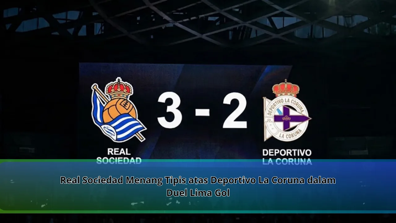 Real Sociedad Menang Tipis atas Deportivo La Coruna dalam Duel Lima Gol